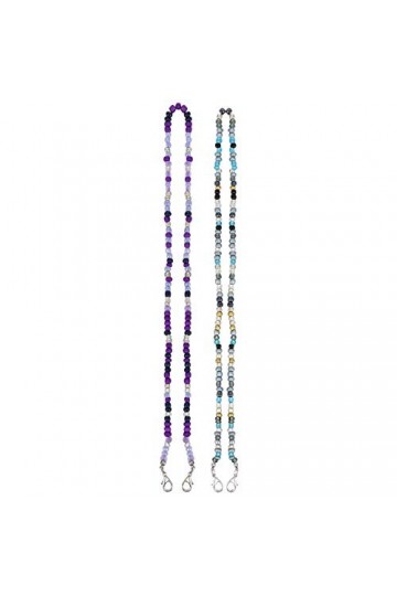 SOIMISS 2Pcs Longes de Visage de Perle pour Enfants Porte-Chaîne Perles Chaînes de Lunettes pour Femmes Porte-Lunettes Autour