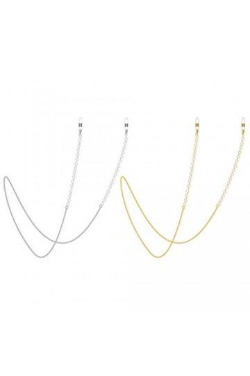 2 Pièces Chaîne De Lunettes Antidérapante Collier Pentagramme Porte-lunettes Chaînes De Lunettes Étoiles Chaîne De Lunettes S