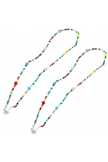 UPKOCH Cordon Lecture Perle Cou Accessoire Extension Gardien Chic pour Lunettes Sangle Starp Strass Style Anti-Chute Clip Bou