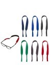 6pcs Sangle De Lunettes en Néoprène Sport Lunettes De Cordon Porte-Lunettes Corde Élastique Antidérapante pour Hommes Femmes 