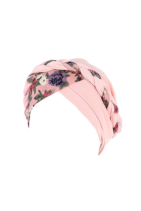 Femmes Africaine Turban pré-noués Tresse Torsadée Bonnet Chimio Casquette de Perte de Cheveux Chapeau Turban Bohème Bonnet No
