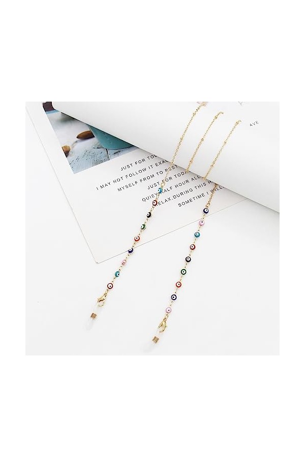 SJBAUTYO 4 Pièces Femmes Chaîne pour Lunettes,Chaînes de Lunettes Élégant,Convient pour les lunettes de soleil, les lunettes 