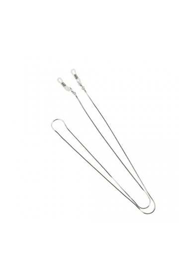 NUOLUX XZ9V Lanière de lunettes en métal argenté, acrylique