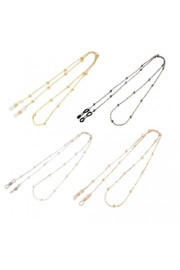 Dreamle Chaîne de lunettes pour femme, 4 pièces pour homme et femme, sangles de lunettes pour lunettes, lunettes de soleil, l