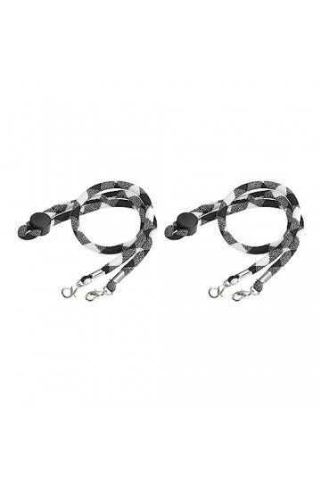 QUARKZMAN Lunettes Porte Sangle Cordon, 2pcs 24" Lunettes Soleil Ficelle Sangle Autour Cou Lunettes Sangle Chaîne Chapeau San