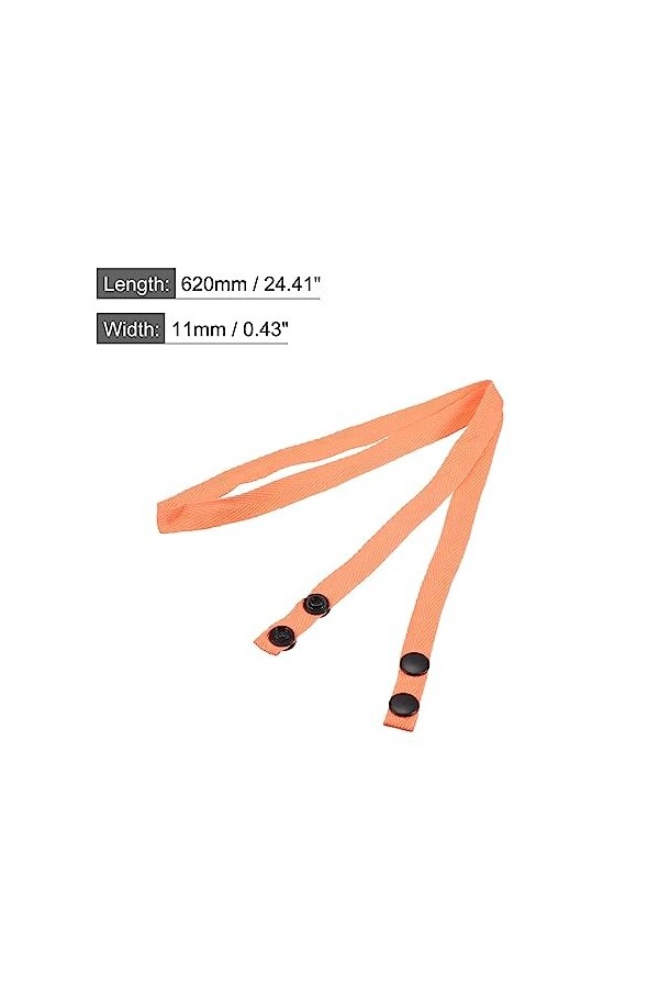 sourcing map Lunettes Support Sangle Cordon, 10Pcs 24" Lunettes Soleil Ficelle Sangle Autour Cou Lunettes Chaîne Chapeau Sang