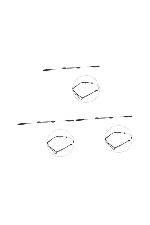 Angoily 3 Pièces Sangle De Lunettes Réglable Réglable Lunettes Sangle Lunettes Pour Femmes Cordon De Lunettes Chaîne De Lunet