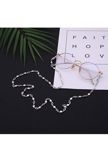 cooltime Chaîne de lunettes avec lettre O pour homme et femme M