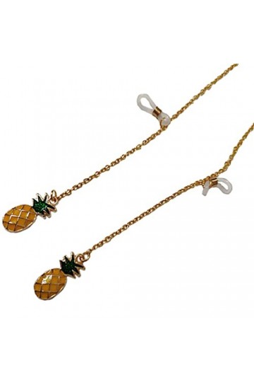 Amosfun 1 Pc Chaine à Lunettes Ananas Lunettes De Soleil De Quai Pour Femmes Lunettes De Soleil Femme Lunettes De Soleil De M