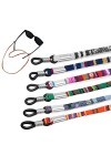 Borsgye Lot de 6 chaînes de lunettes de sport tressées pour lunettes de soleil, lunettes de lecture, lunettes de soleil