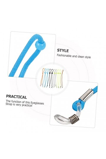 Healeved 10 Pièces Corde À Lunettes Cordon De Lunettes Chaîne De Lunettes Sangle De Lunettes De Natation Lunettes De Sport Lu