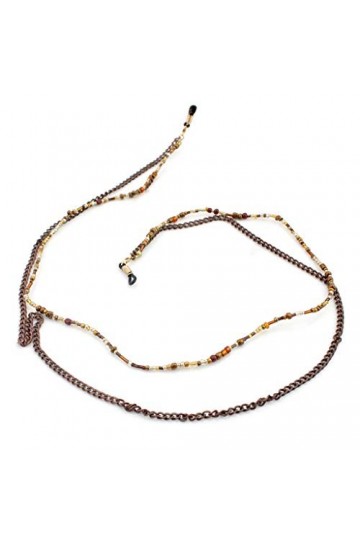 Swetopq Chaîne de lunettes de lecture avec cordon en métal 70 cm, Comme sur limage de référence, M