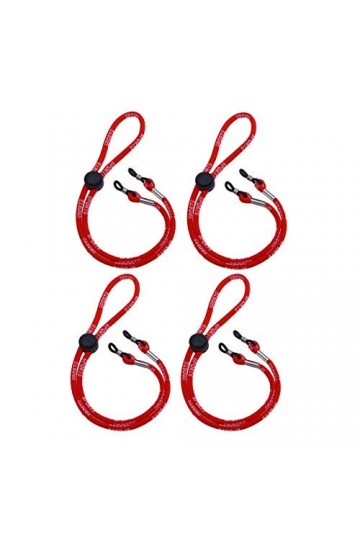 4 Pièces Accessoires De Sport Cordon Ajustable Chaîne Antidérapante Fixe Ceinture Anti-perte Corde à Lunettes De Sport Chaîne