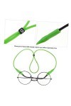 Housoutil 5 Pièces Silicone Lunettes Sangle Lunettes Sangle Corde Sangle Id Badge Lanière Bandanas Extension Chaîne Lunettes 