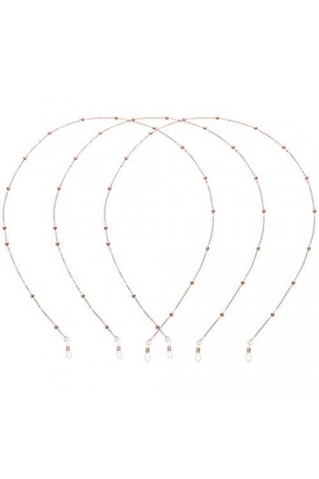 EXCEART 3 Pcs Chaînes de Lunettes Antidérapantes Perles de Retenue de Lunettes Anti-Perte Visage Lanière Lunettes Collier San