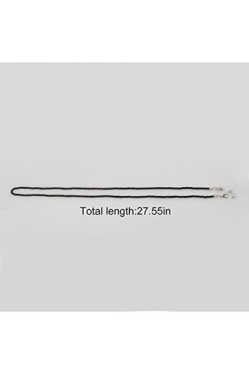 Zeayebsr Cordon de lunettes 4 pièces,Chaîne de lunettes pour femmes avec perles en cristal métallique,sangle de retenue de lu