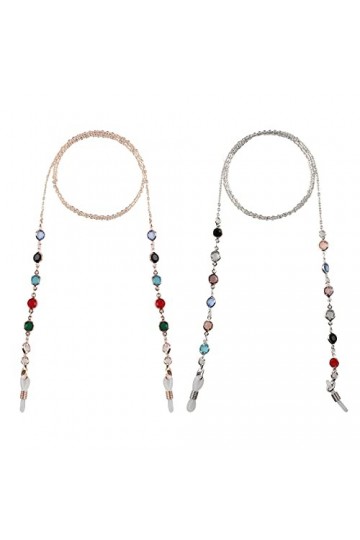 Zeayebsr Chaînes de Lunettes Support de Sangle de Lunettes Perle Sangle de Collier de Lunettes Chaîne de Lunettes pour Femmes