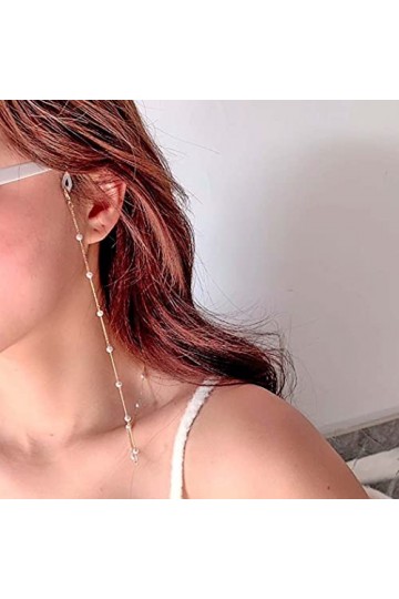 Aabellay Lot de 2 cordons de lunettes de soleil en métal pour lunettes de lecture