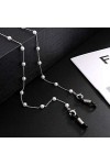 QYLB Perles de Lunettes de Lecture Lunettes Mode Lunettes Perle Collier de retenue Support avec Support de Lunettes de Soleil
