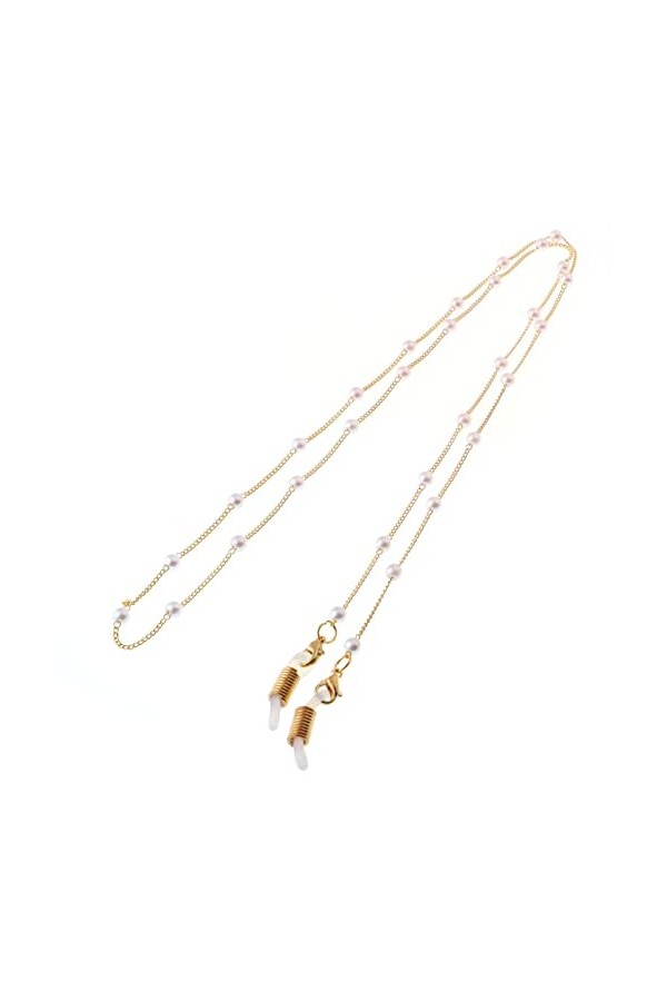 Swetopq Chaîne de lunettes de soleil collier chaîne support pour femme fille élégant lunettes de lecture cordon cordon access