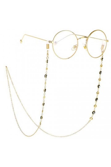 Chaîne de lunettes Lunettes Collier Chaîne Anti-slip Cristal Chaîne De Perle Lunettes Lunettes Sangle Cordons Support De Lune