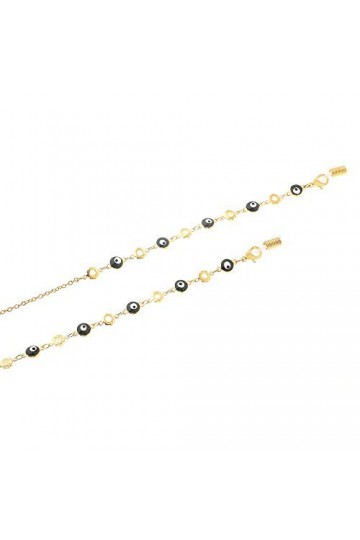 Chaîne de lunettes Lunettes Collier Chaîne Anti-slip Cristal Chaîne De Perle Lunettes Lunettes Sangle Cordons Support De Lune