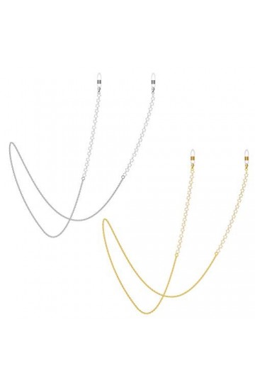 EXCEART Masque De Cou 2 Pièces Titulaire De Lunettes Chaîne Étoiles Forme Collier De Lunettes Chaîne Sangle avec Lanière pour