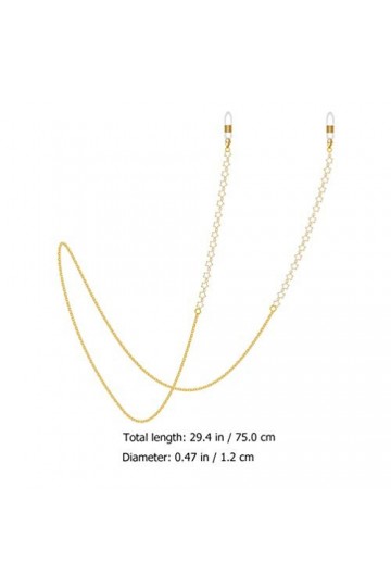 EXCEART Masque De Cou 2 Pièces Titulaire De Lunettes Chaîne Étoiles Forme Collier De Lunettes Chaîne Sangle avec Lanière pour