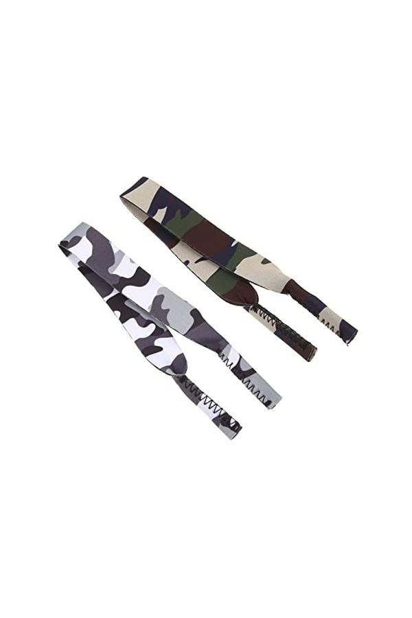 Healifty 2 Pièces Camouflage Lunettes Corde Lunettes De Sport Accessoires dexercice Accessoires De Plein Air Cordon De Cou p