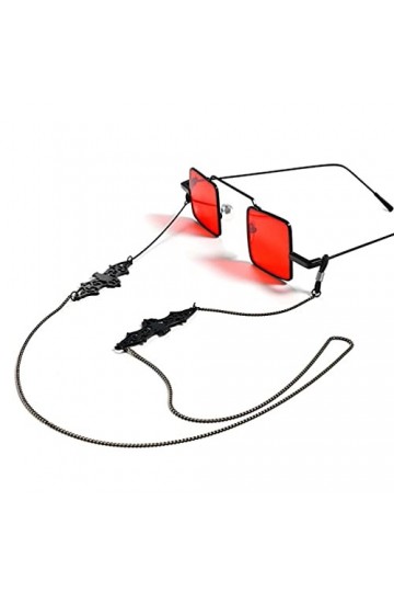 USHOBE 1 Pc Corde à Lunettes Antidérapante Chaîne De Lunettes De Chauve-souris Lanière De Lunettes En Métal Chaîne De Lunette