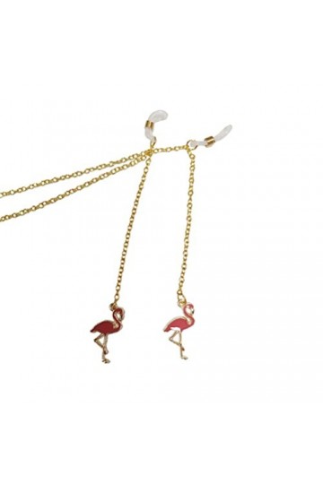 Amosfun 1 Pc Chaîne De Lunettes Flamant Rose Lanière Perlée Lunettes De Mode Pour Femmes Lunettes De Soleil De Mode Pour Femm