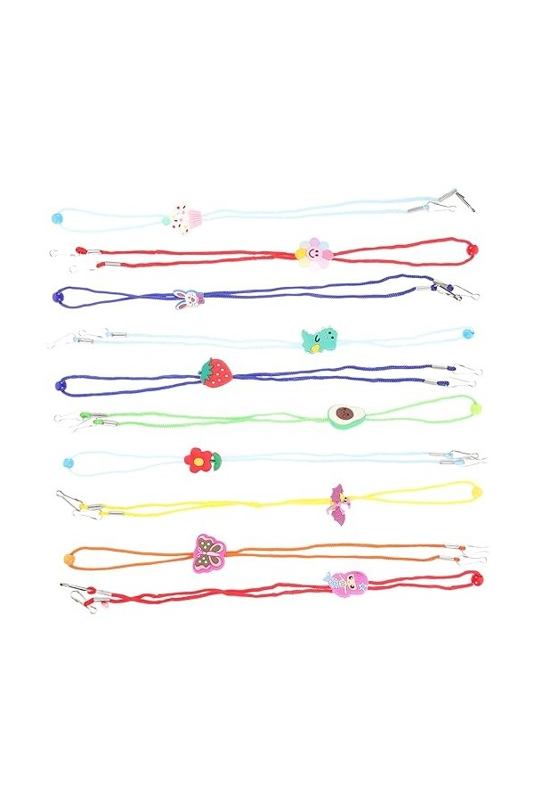 OSALADI 10 Pièces Lunettes Sangle Sport Lunettes De Soleil Lunettes Sangle Sport Lunettes Sangle Lunettes Chaîne Lanière Lune