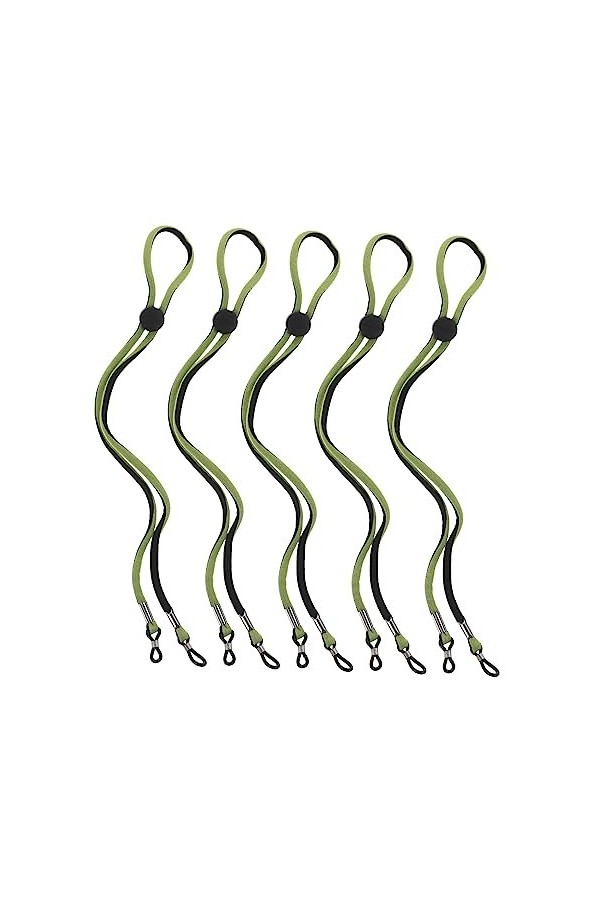 Healvian 5 Pièces Réglable Lunettes Cordon Lunettes De Soleil De Sport Lunettes Lanière De Lunettes Porte-Lunettes Sangle Lun