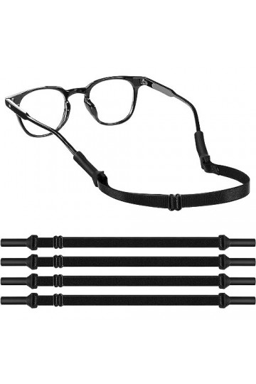 ZKGYUS 5 Pcs Cordons Lunettes,Ficelle Sangle de Lunettes, Sangles de Lunettes Réglables Universel pour Hommes, Femmes, Enfant