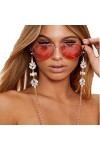Sethexy Bohème Chaîne de lunettes de soleil Cristal Chaîne de masque facial Femmes Strass Chaîne de lunettes Mode Accessoires