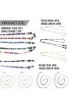 DKDDSSS 14 Pcs Chaine Lunette, Cordon Lunettes Femme Chaine Lunettes Femme Cordon Lunettes Fil Lunettes Multicolore Universel