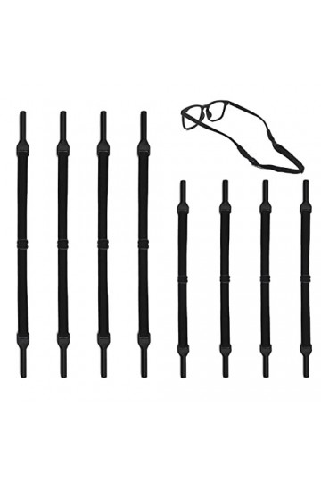 HAOXYO 8 Pièces Cordon Lunettes,2 Tailles de Tailles Différentes Chaine Pour Lunette,Verres non Glisses Réglables Fixés for O
