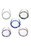LIPIODOL 5Pcs Titulaire Chaîne Collier pour Masque Cordon de masque multifonctionnel avec chaîne de perles pour masque de vis