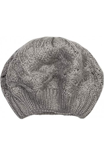 styleBREAKER Bonnet tricoté pour Dames avec Motif de Tresse, Hiver, béret, Bonnet français 04024166, Couleur:Gris