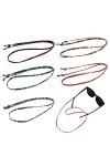 5 Pièces Chaîne Lunettes,Cordon Lunettes,Attache Lunettes,Titulaire Chaîne Collier,Perles Chaîne Lunettes de Soleil,Pour femm