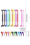 TSHAOUN 12 Pack Anti Slip Lunettes Sangles avec 12 Paires Crochets Oreille, sangles de lunettes antidérapantes en silicone,Po