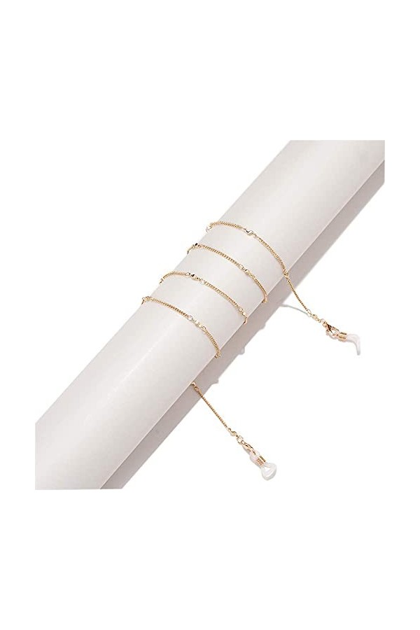 Firmoo Chaînes et Cordons Angle Anti-Dérapantes à Lunettes Ajustable Homme et Femme pour Lunettes anti Lumière Bleue,Lunettes