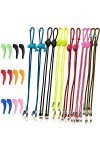 SENHAI 12pcs sangle de lunettes pour enfants & 6 paires de crochets doreille en silicone, Sangles de lunettes de sport ajust