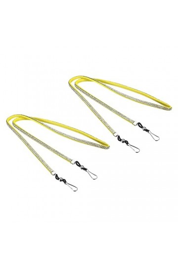 sourcing map Lunettes Support Sangle Cordon, 2Pcs 28" Lunettes Soleil Ficelle Sangle Autour Cou Lunettes Chaîne Chapeau Sangl