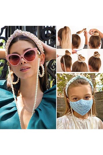 Bohend Mode Perles Chaîne de lunettes de soleil Or Chaîne de masque facial perle Accessoires de chaîne de lunettes Pour Lunet