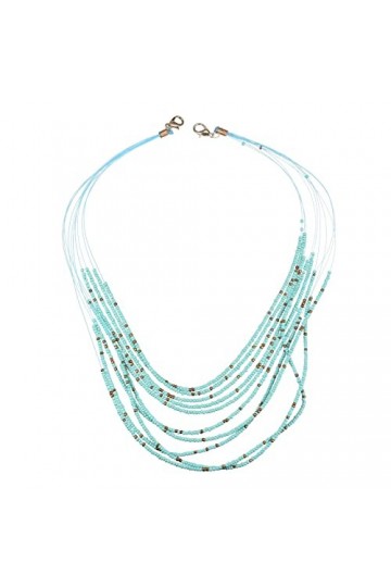 QUARKZMAN Chaîne pour lunettes, cordon de lunettes perlé de 20 pouces pour tenir autour du cou, support de lunettes, lanière 