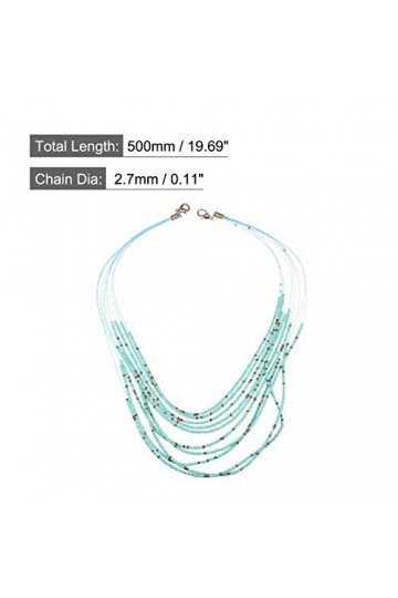 QUARKZMAN Chaîne pour lunettes, cordon de lunettes perlé de 20 pouces pour tenir autour du cou, support de lunettes, lanière 