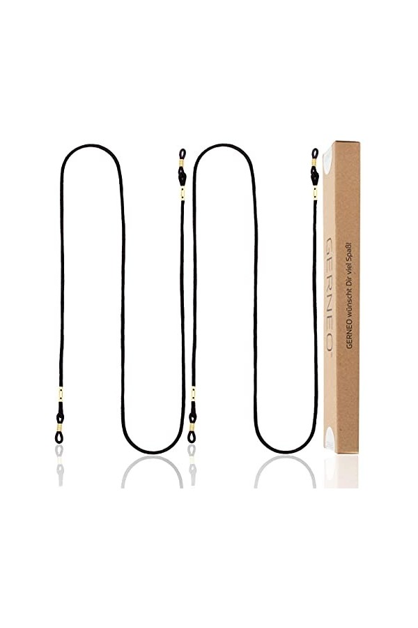 GERNEO® - Londres - cordon pour lunettes en tissu de haute qualité - cordon unisexe extra long pour lunettes de soleil et de 