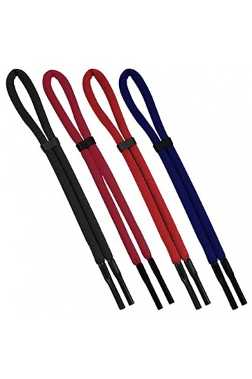 KINBOM 4pcs 66cm Sangles de Lunettes de Soleil Flottantes pour Hommes Femmes Sangle de Lunettes Réglable Attache Cordon Lunet