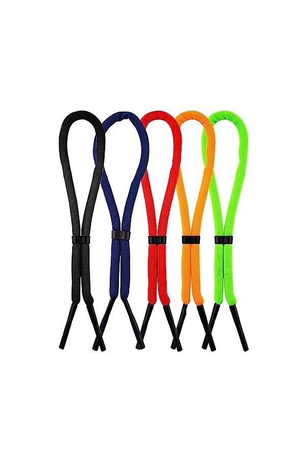 5 Pièces 34cm Sangle de Lunettes Flottant, Sangle de Lunettes Porte-Lunettes de Soleil Anti-perte Sangles de Lunettes pour Sp